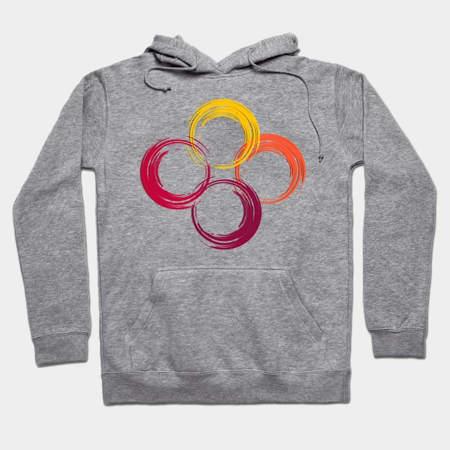 Energy Circle. Design with Vibrant Colors Hoodie by Lighttera